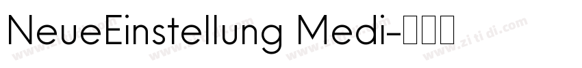 NeueEinstellung Medi字体转换